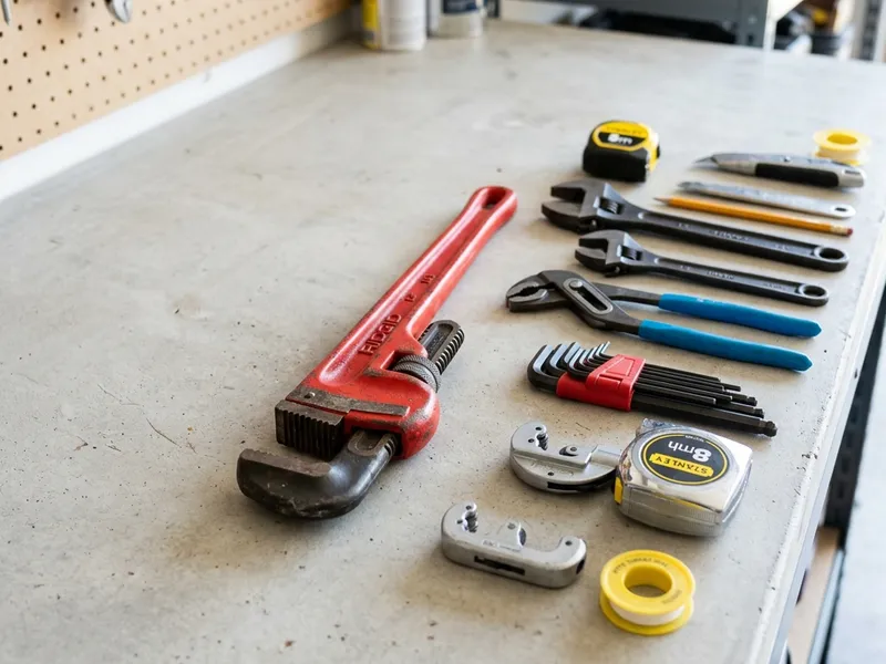 Professional plumbers in East Cleveland, OH equipped with top-tier tools for residential and commercial plumbing services.